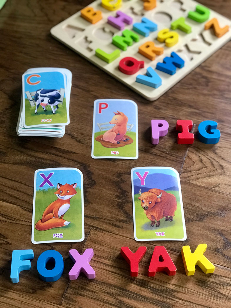 learning to read learning alphabet through play